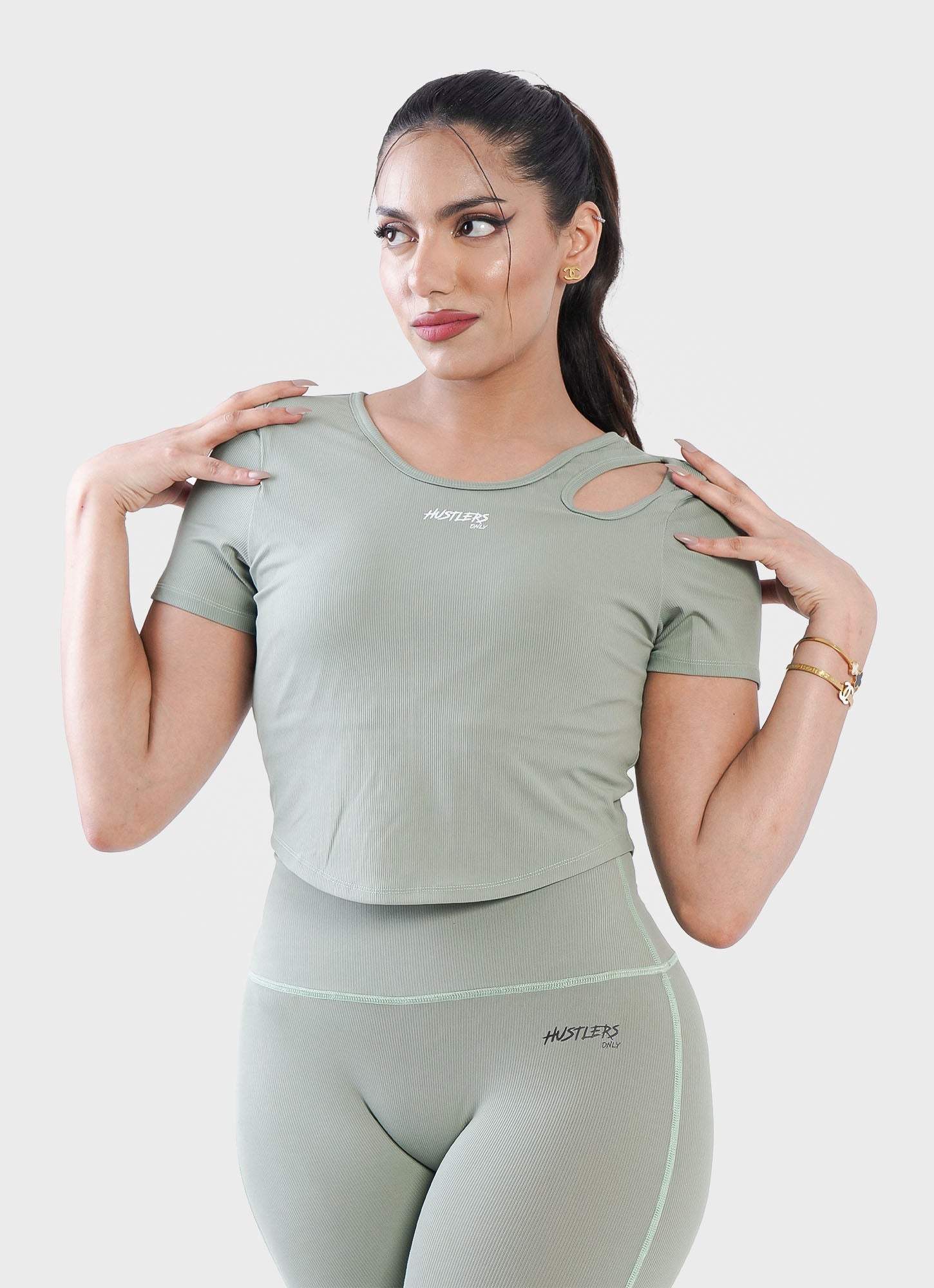 Onyx Crop T-Shirt - Light Green
