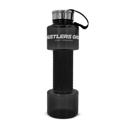 Dumbbell Water Bottle - Black