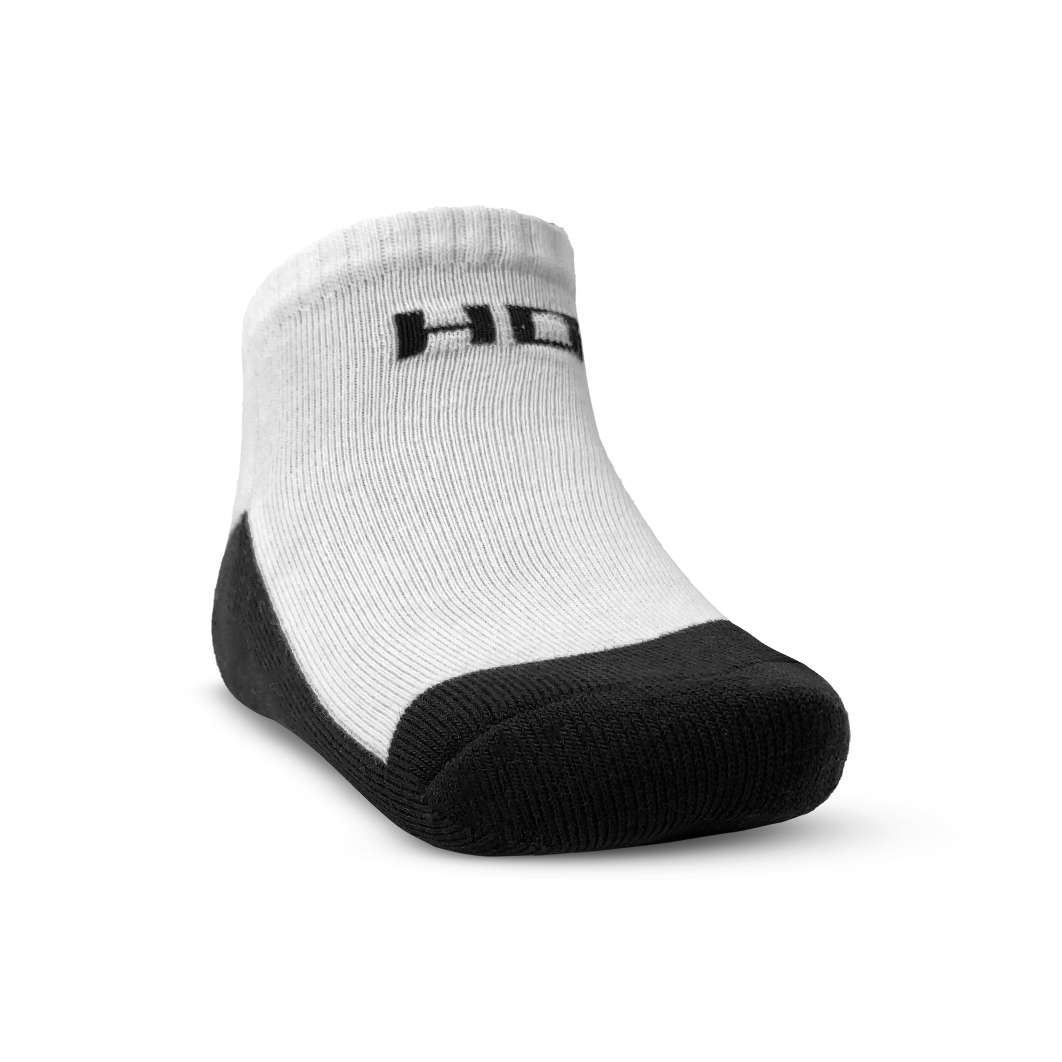Ankle Crew Socks - White & Black