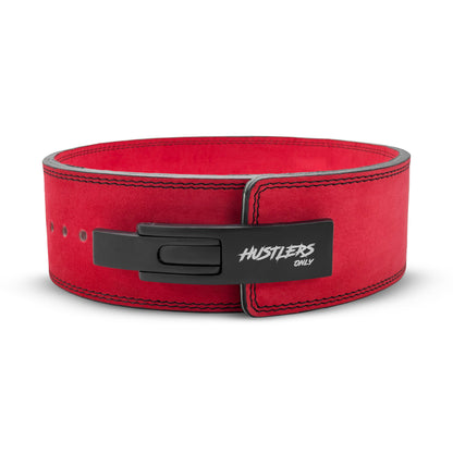 Tali Pinggang Tuas Kulit Suede 10mm - Merah
