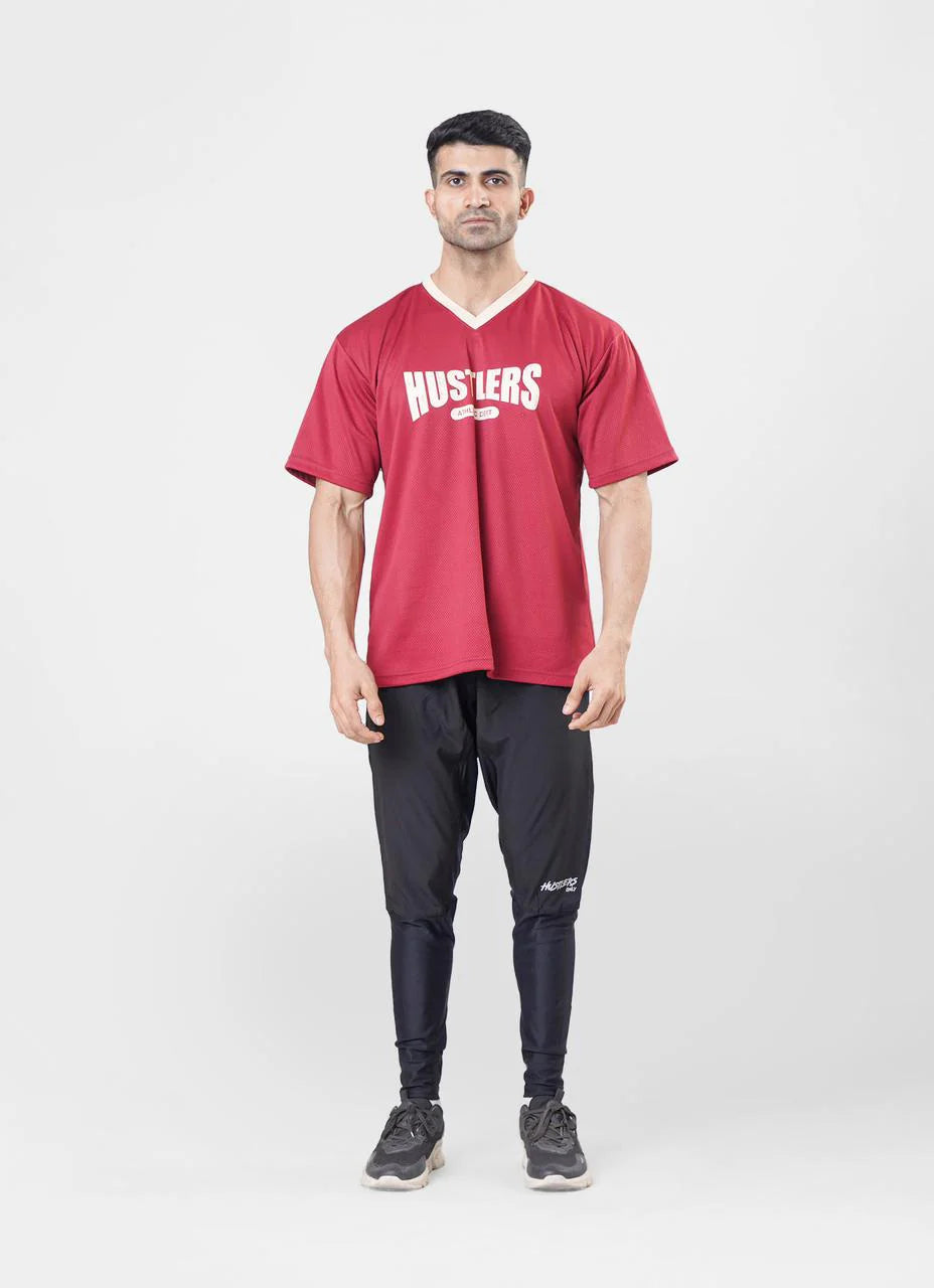 Mesh Basketball Tshirt - Maroon