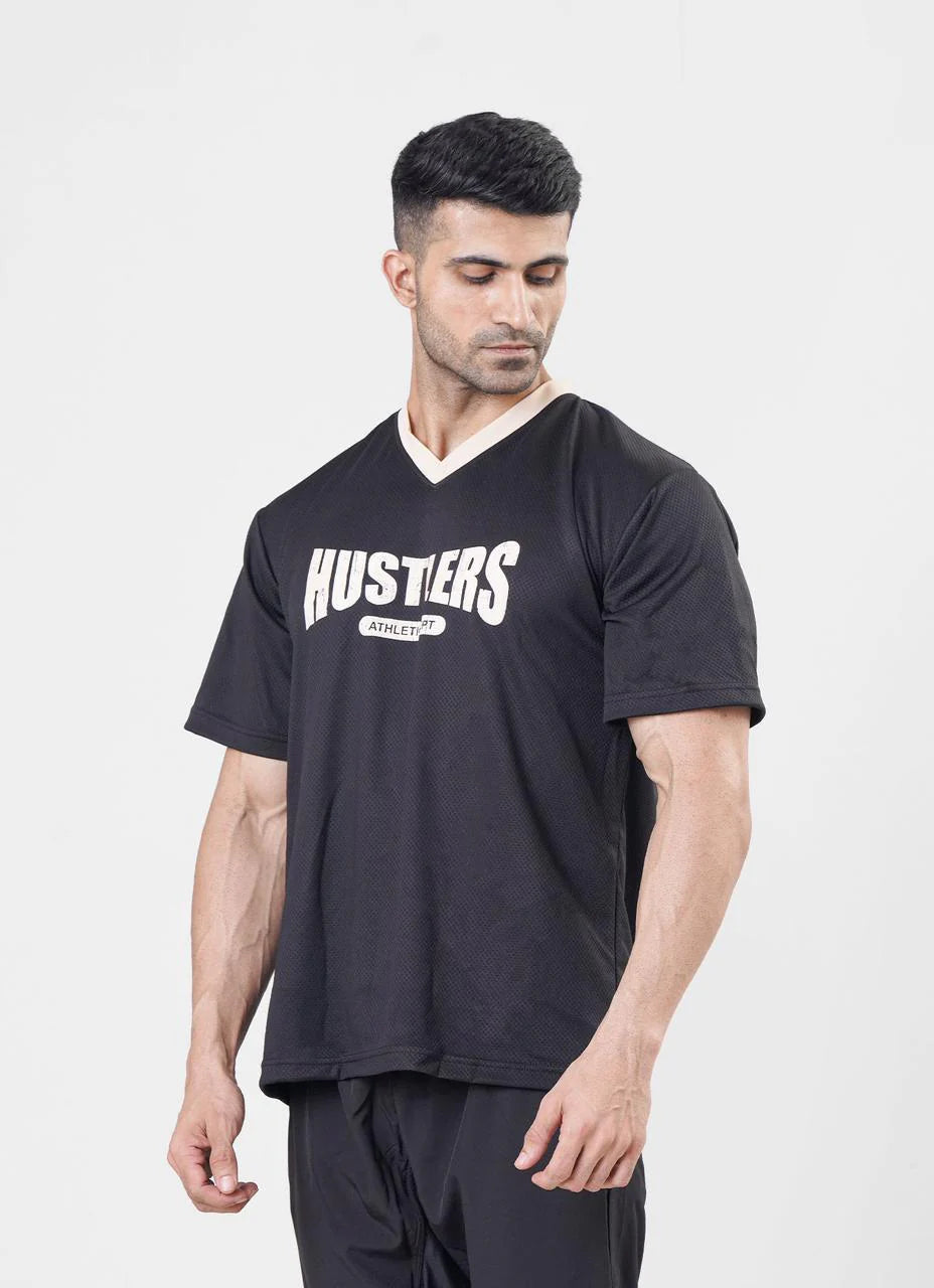 Mesh Basketball Tshirt Black