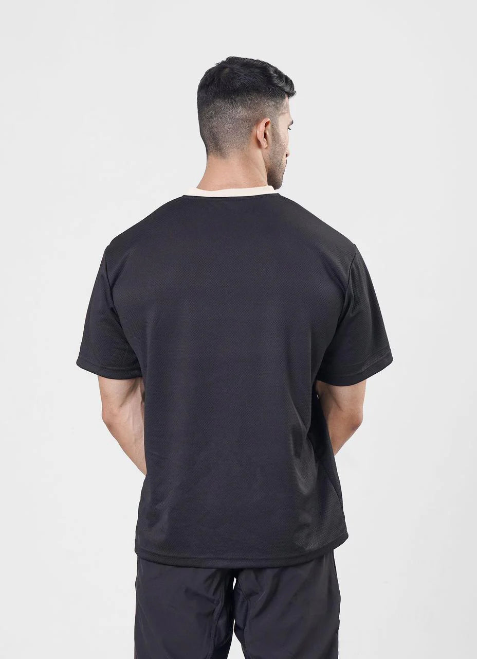 Mesh Basketball Tshirt Black
