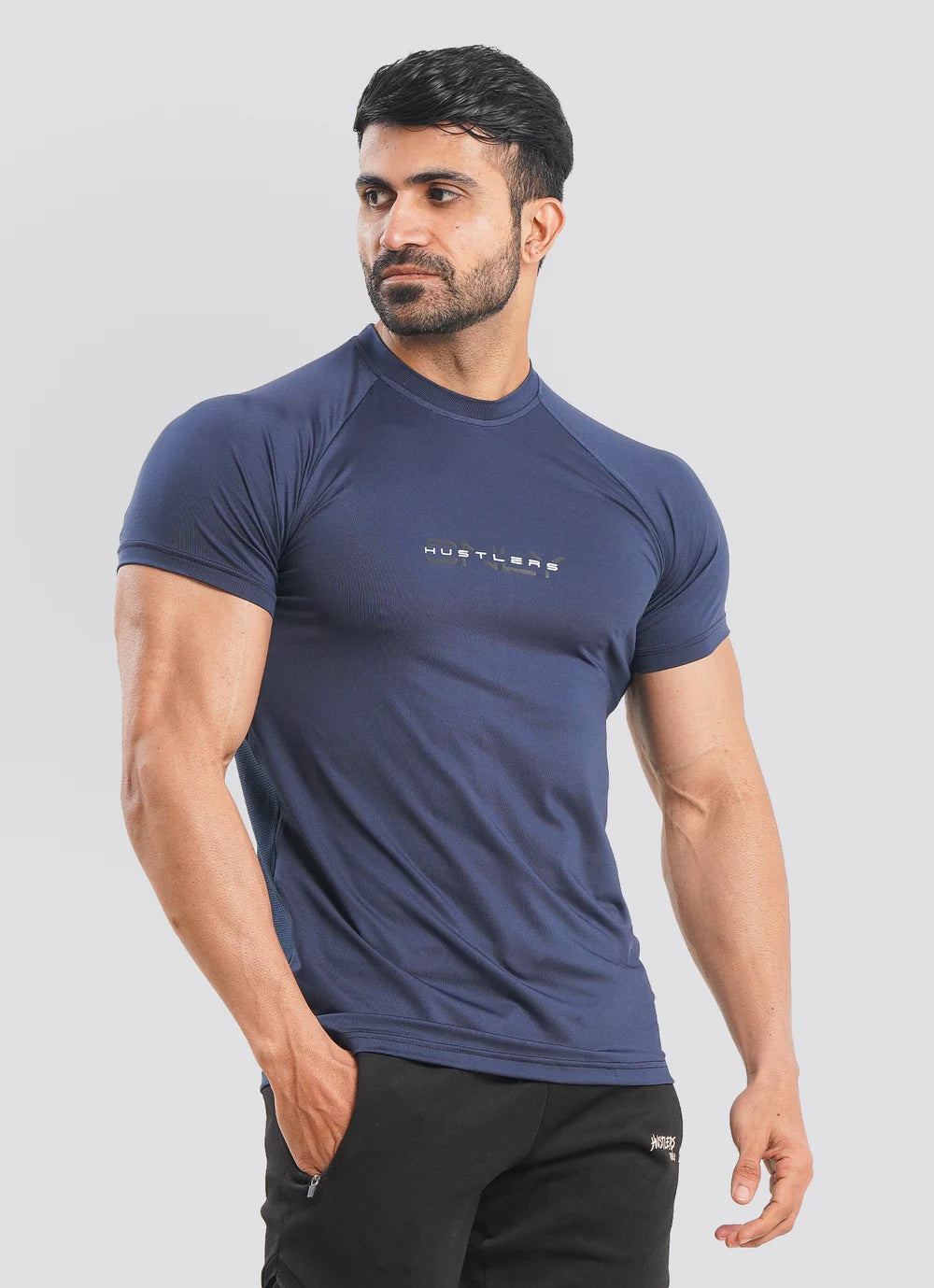 Utility Mesh Back Tshirt - Navy