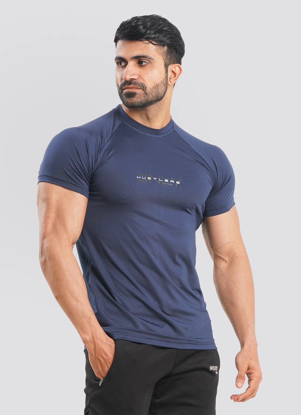 Utility Mesh Back Tshirt - Navy