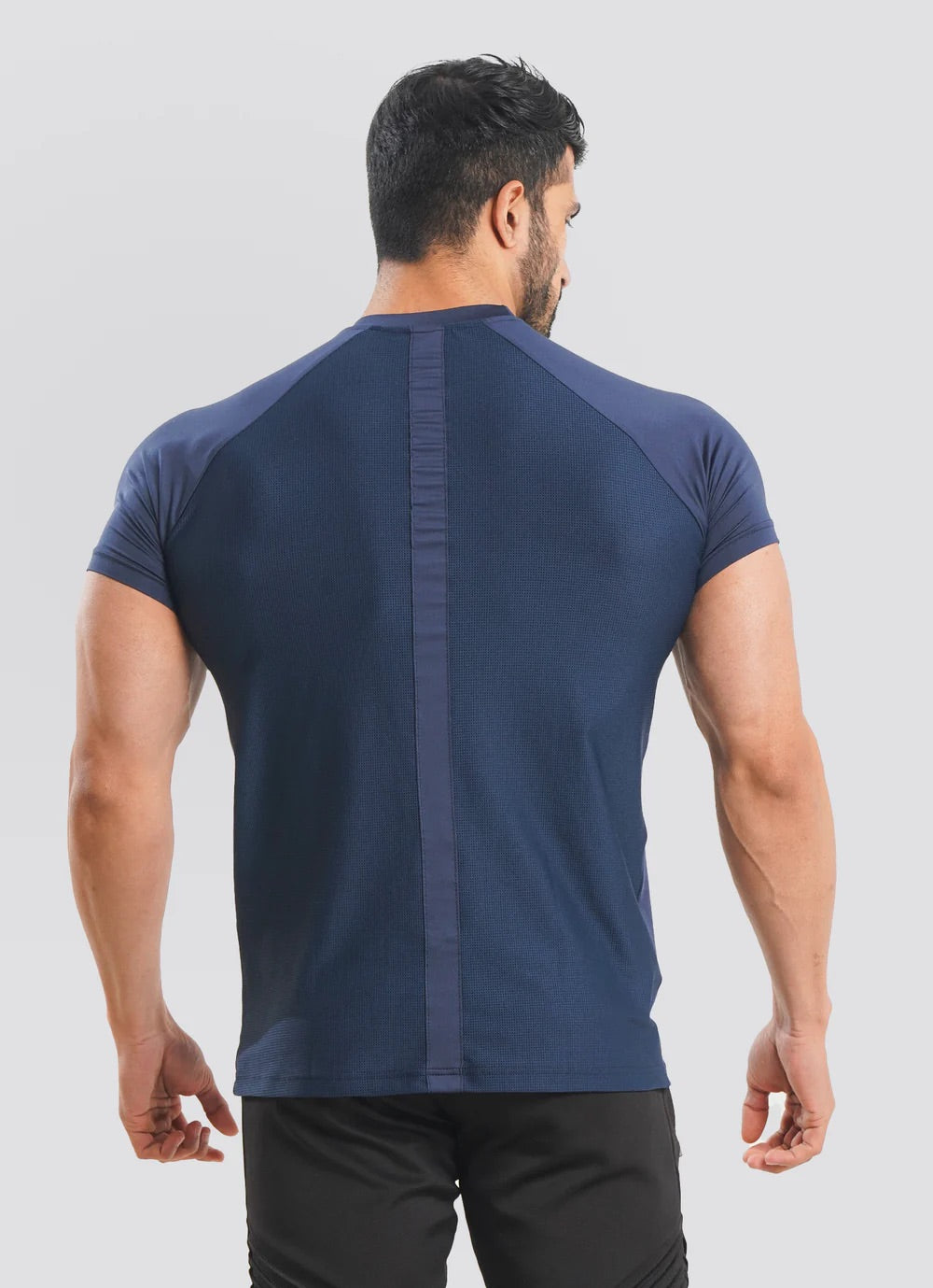 Utility Mesh Back Tshirt - Navy
