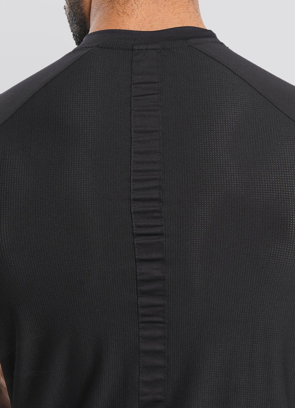 Utility Mesh Back Tshirt - Black