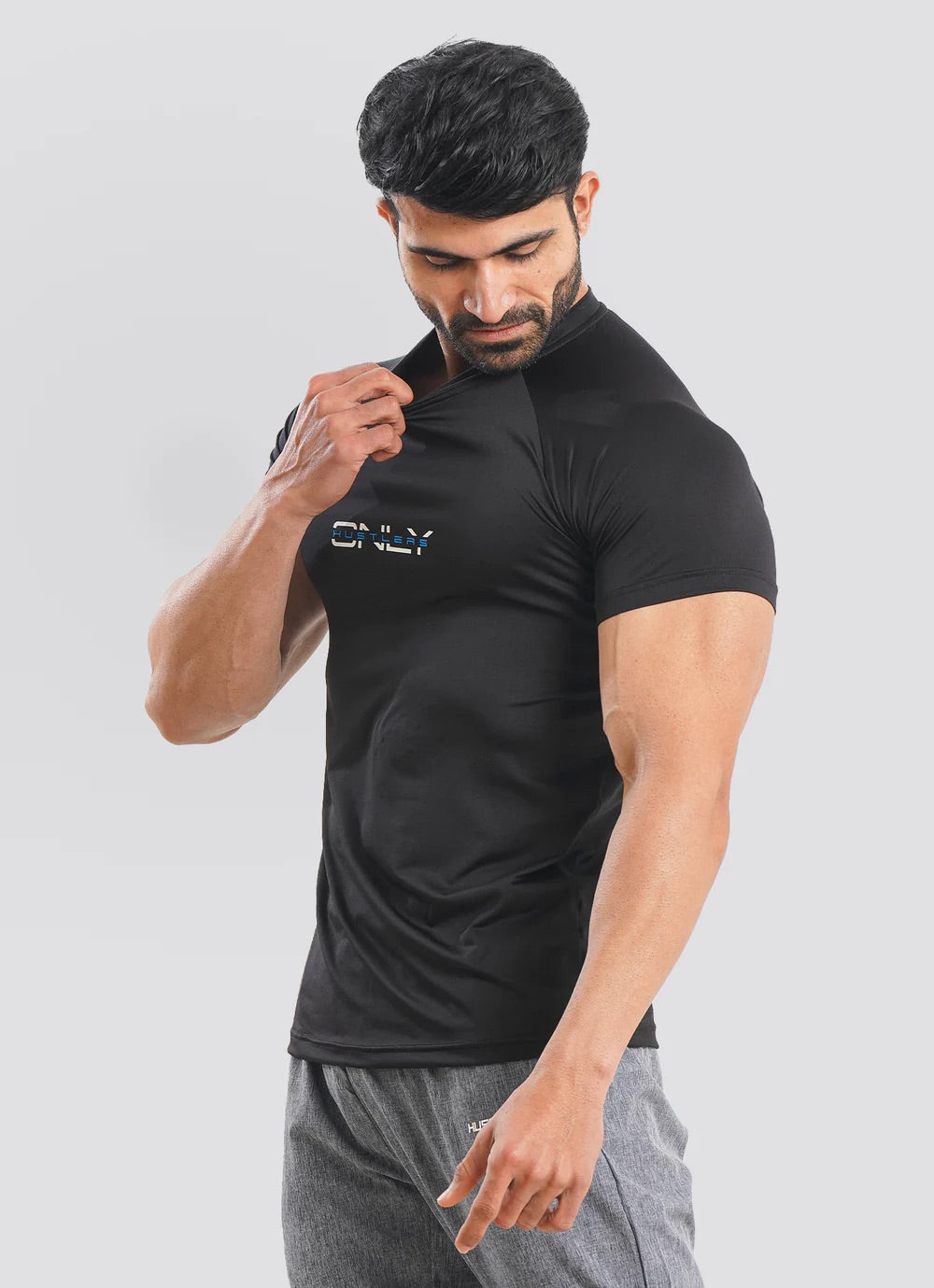 Utility Mesh Back Tshirt - Black