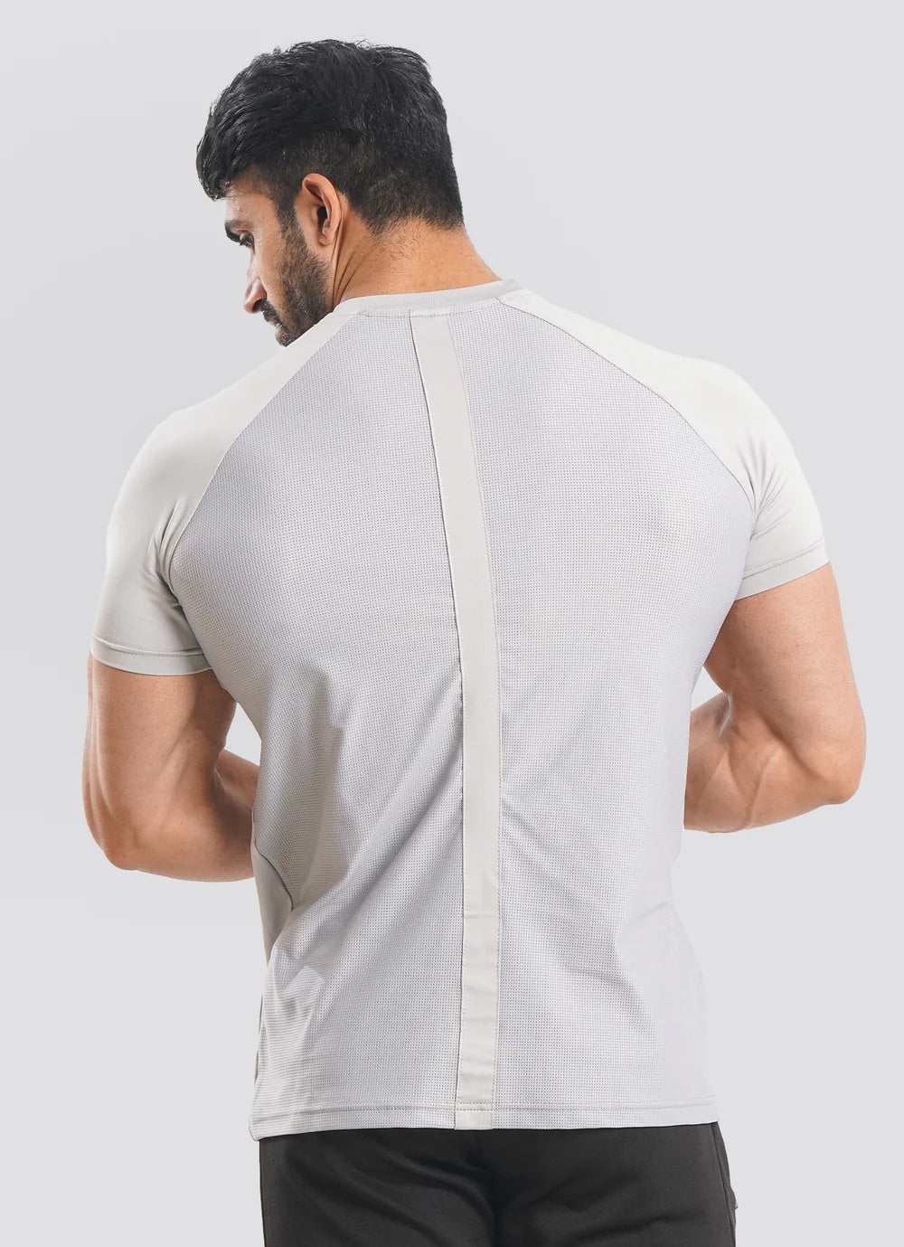 Utility Mesh Back Tshirt - Grey
