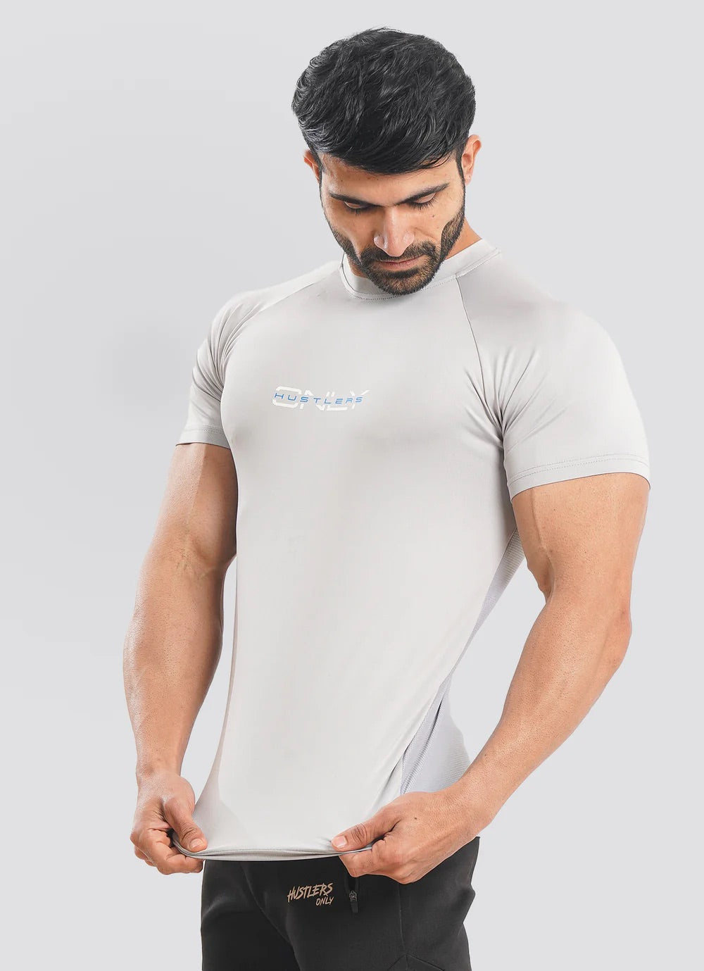 Utility Mesh Back Tshirt - Grey