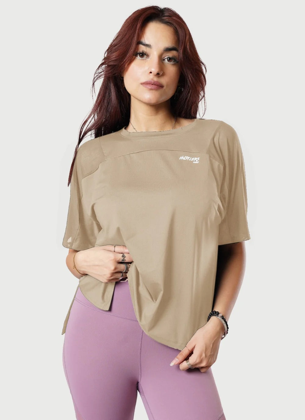 Breeze T-Shirt With Mesh - Sand