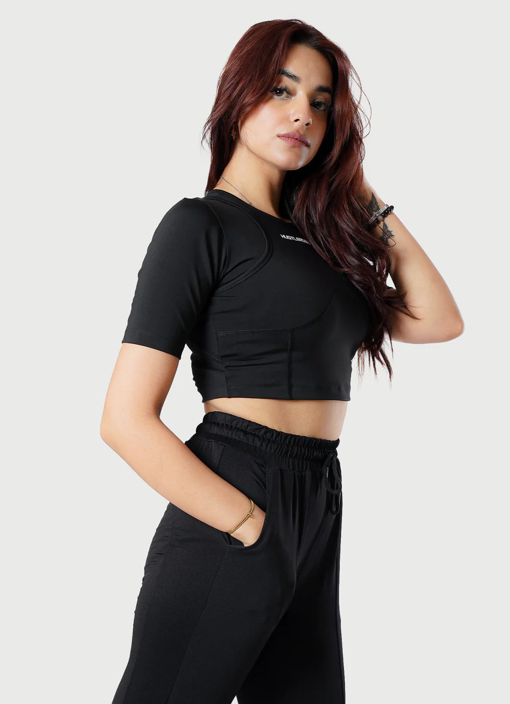 Crossover Croptop - Black