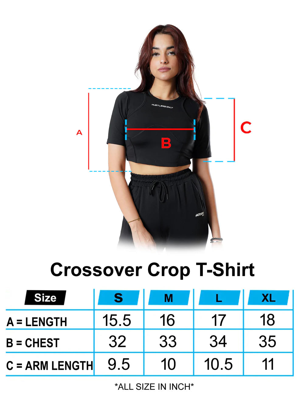Crossover Croptop - Black