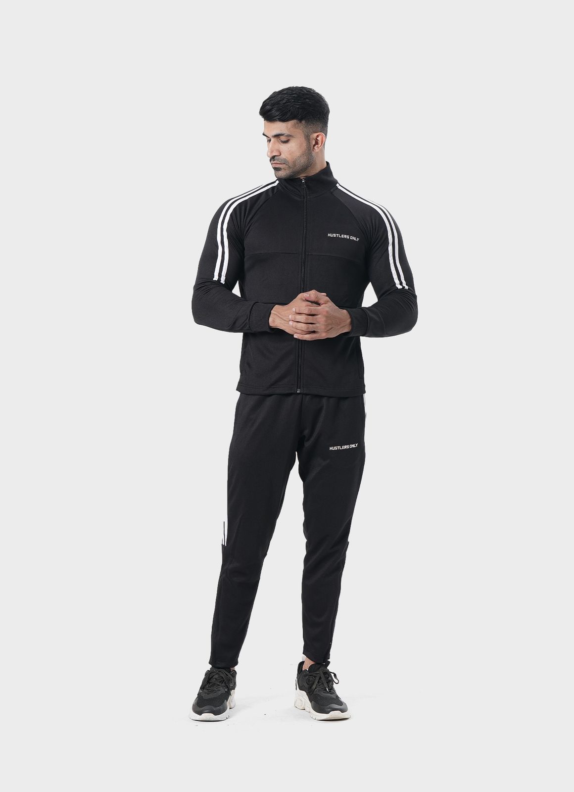 Baju Olahraga Ikonik Hitam/Kelabu