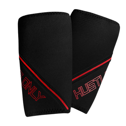 Lengan Lutut Powerlifting - 7mm Merah