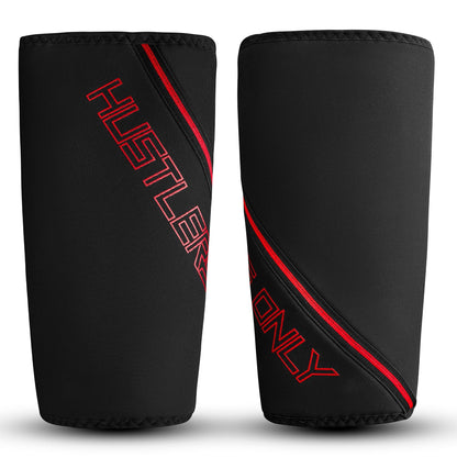 Lengan Lutut Powerlifting - 7mm Merah