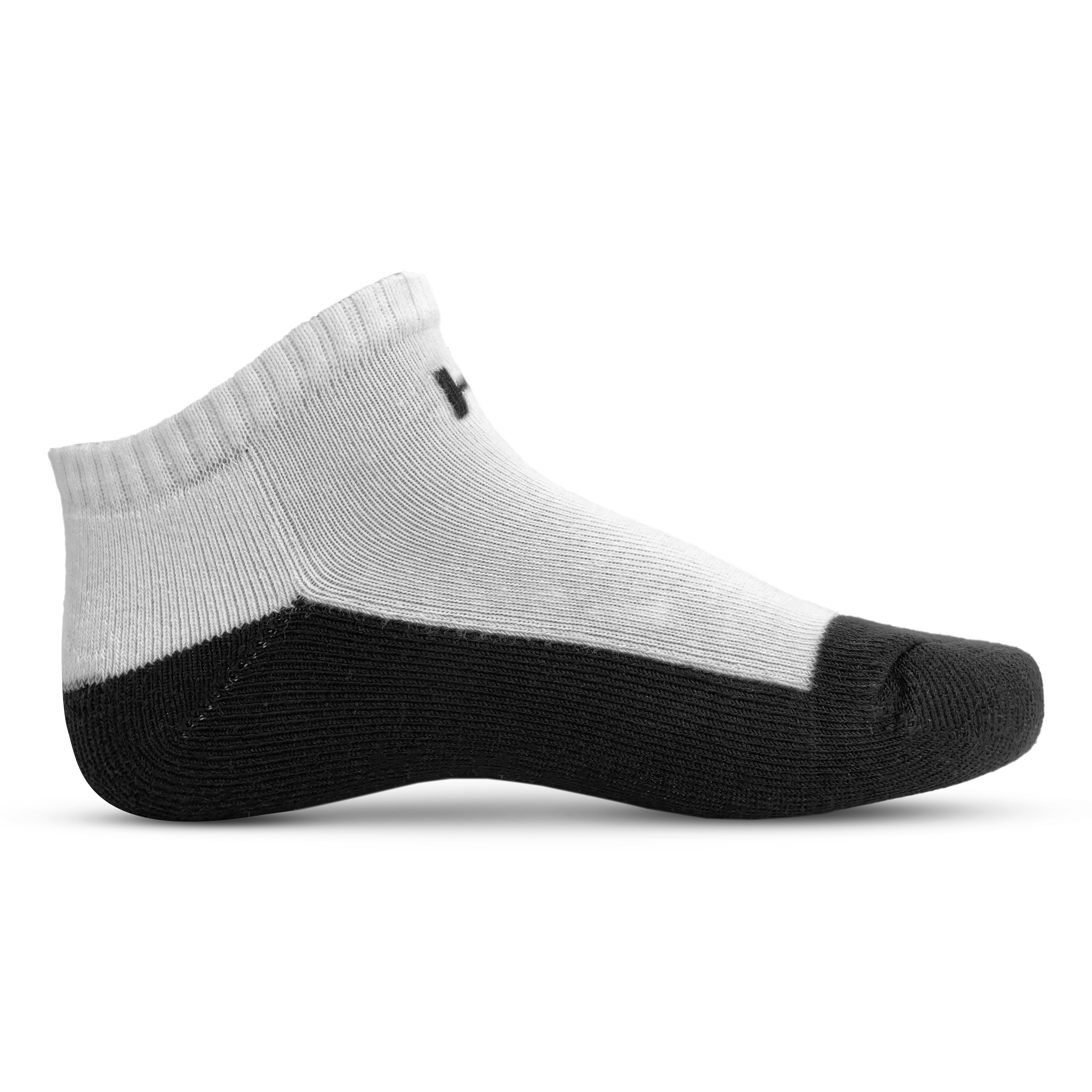Ankle Crew Socks - White & Black