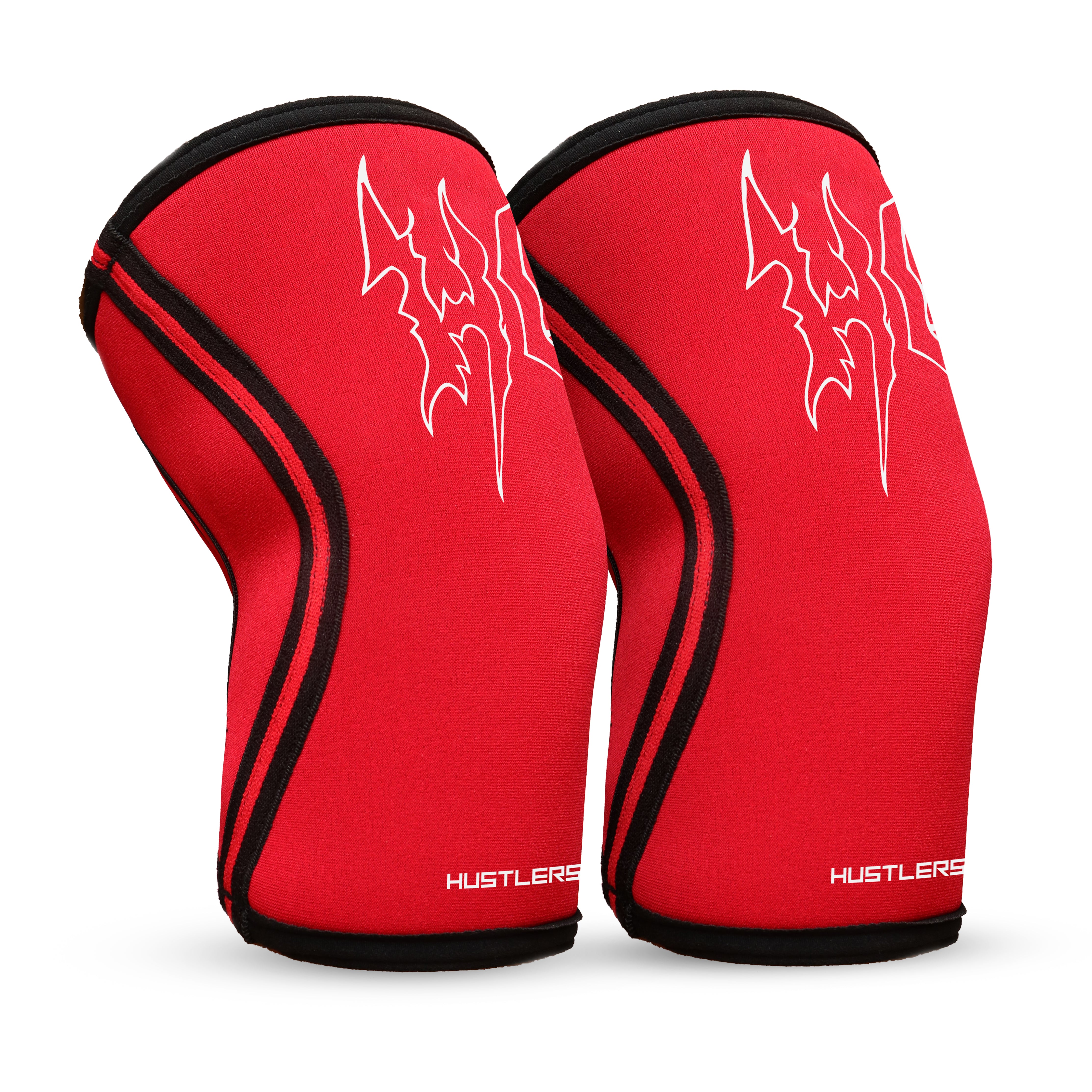 7mm Metal Knee Sleeves - Red