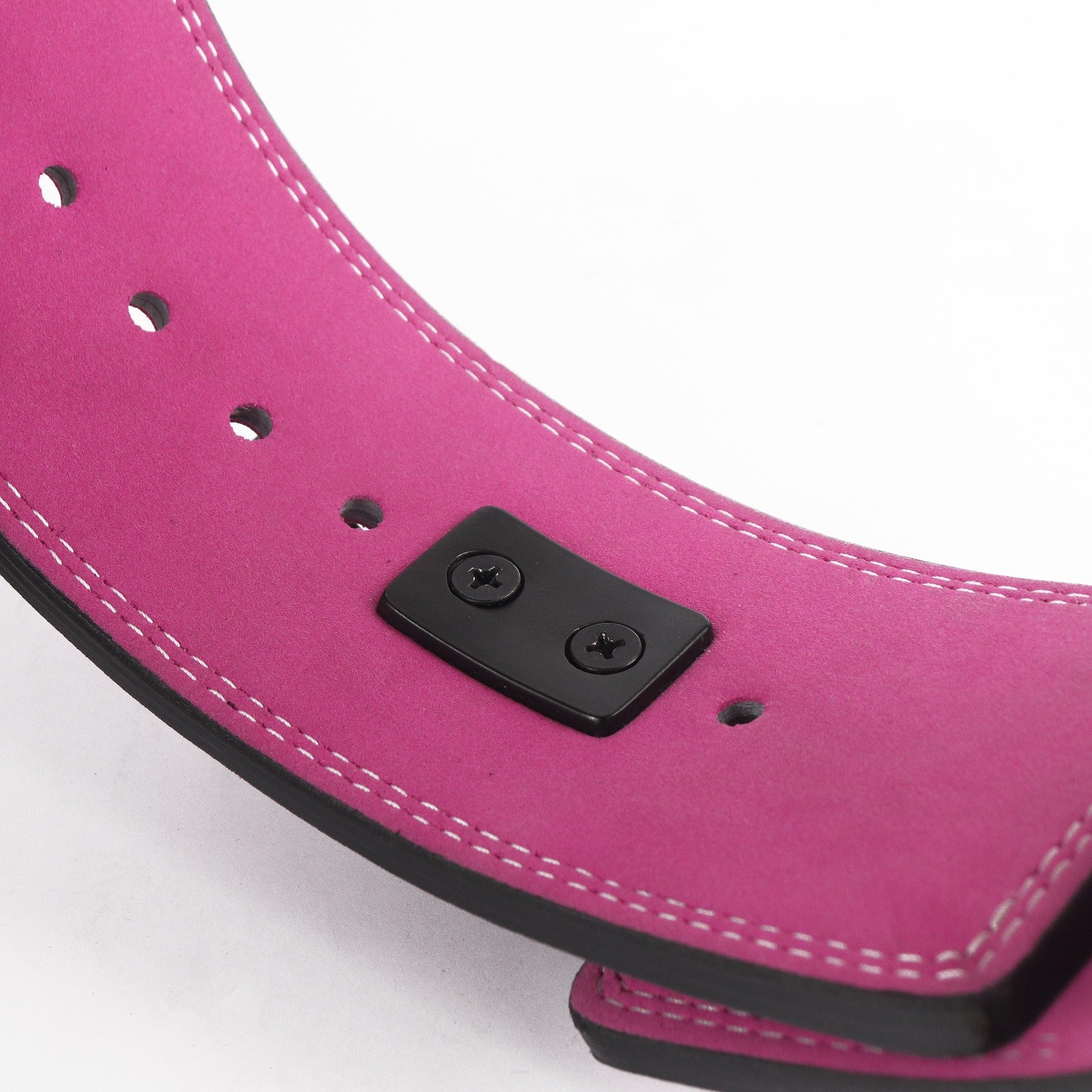 Tali Pinggang Tuas Kulit Suede 10mm - Barbie Pink