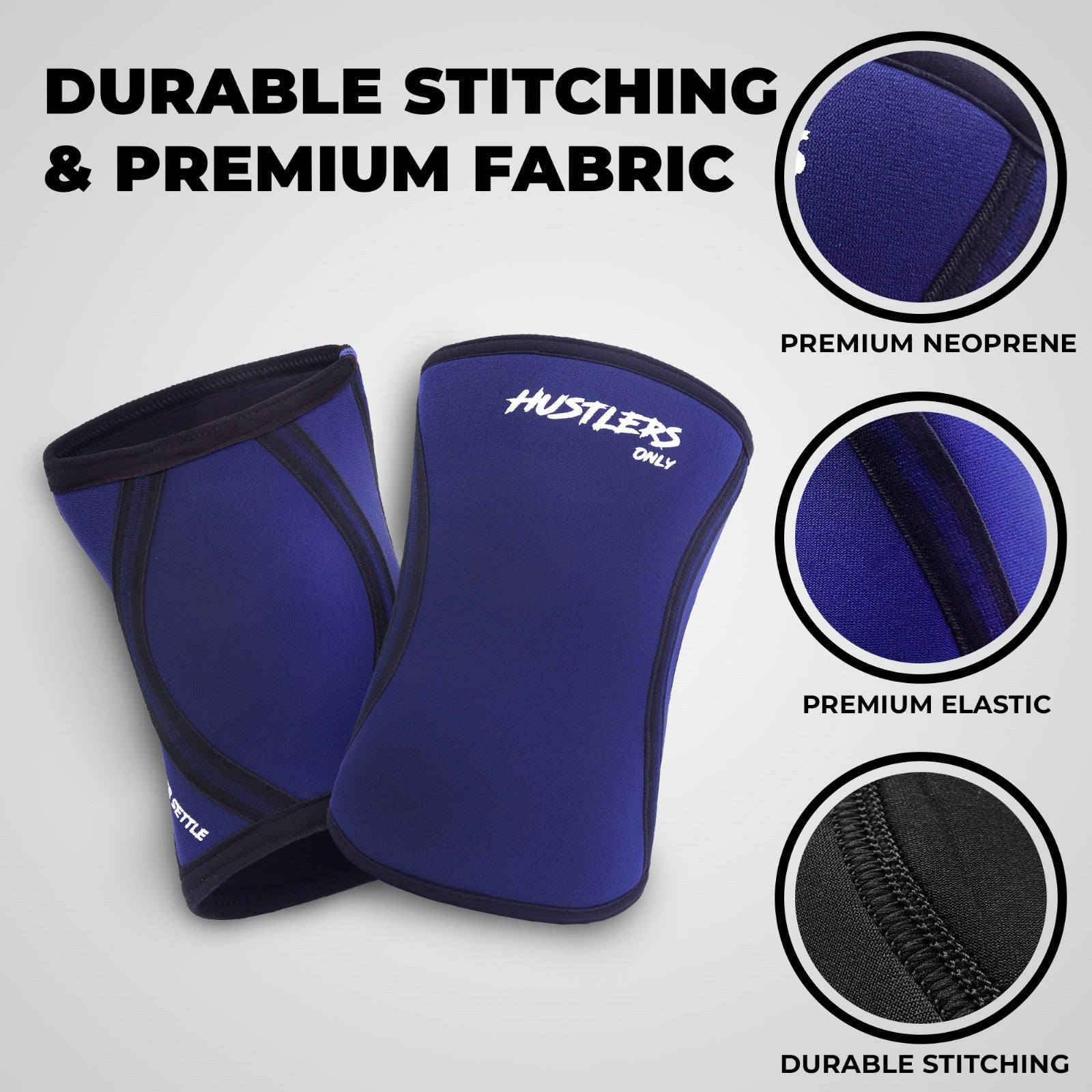 Navy Elbow Sleeves - 5mm