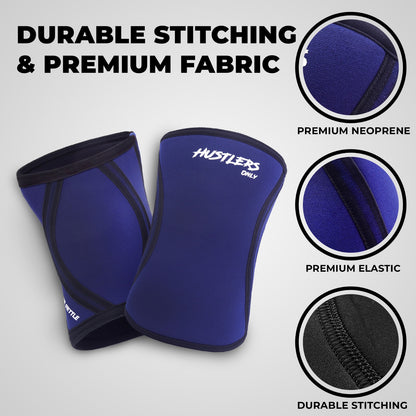 Navy Elbow Sleeves - 5mm