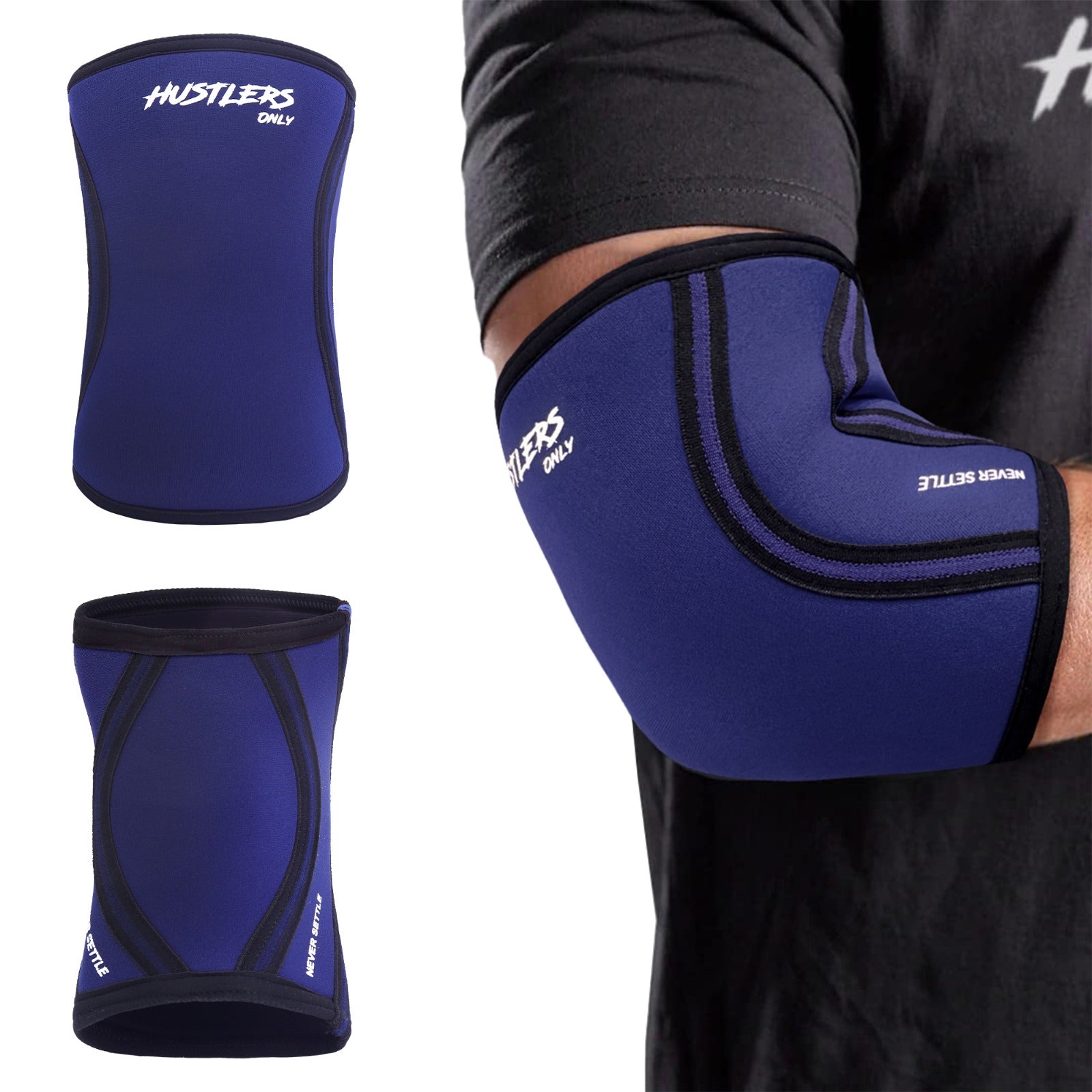 Navy Elbow Sleeves - 5mm