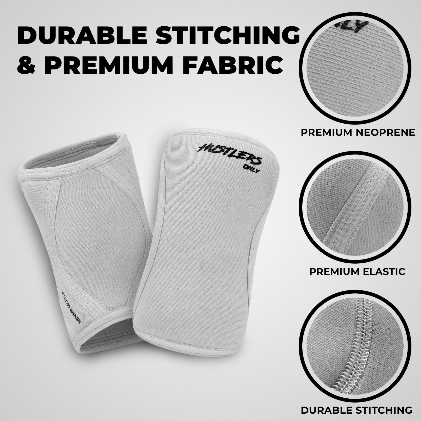 White Elbow Sleeves - 5mm