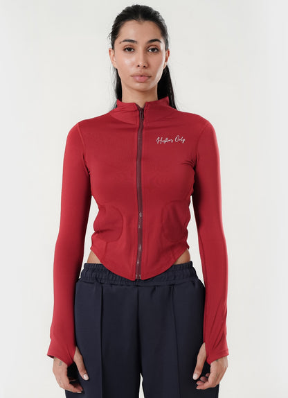 Stamina Zipper Top - Red