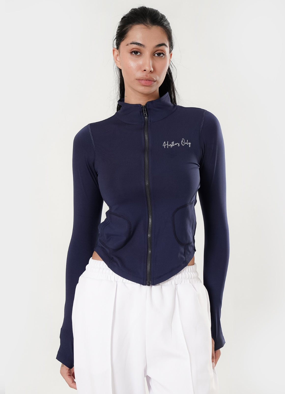 Stamina Zipper Top - Navy