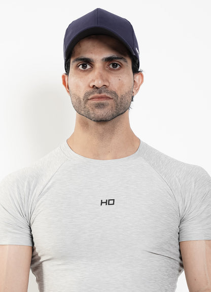 Melange Compression T-Shirt - Silver