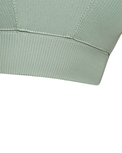 Everyday Ribbed Sports Bra - Green