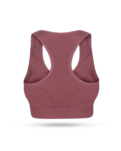 Everyday Ribbed Sports Bra - Pink