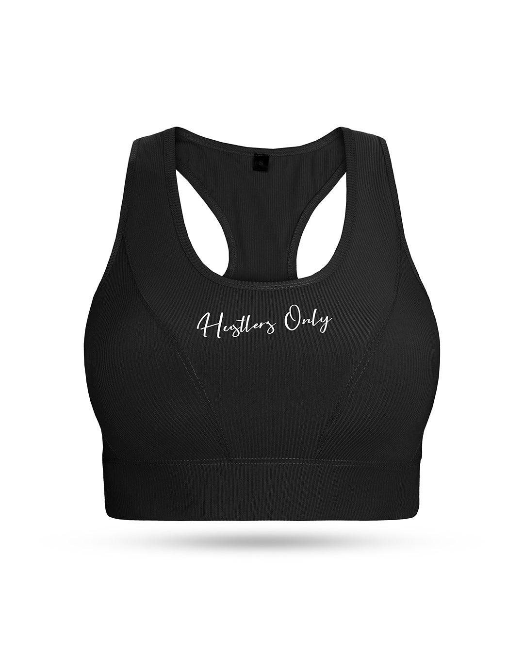 Everyday Ribbed Sports Bra - Black
