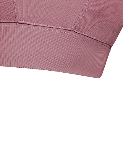 Everyday Ribbed Sports Bra - Pink