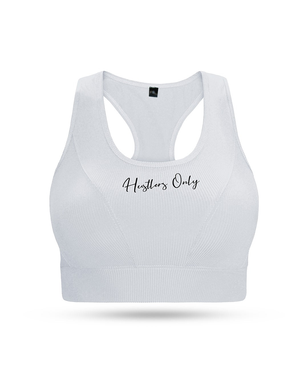 Everyday Ribbed Sports Bra - White