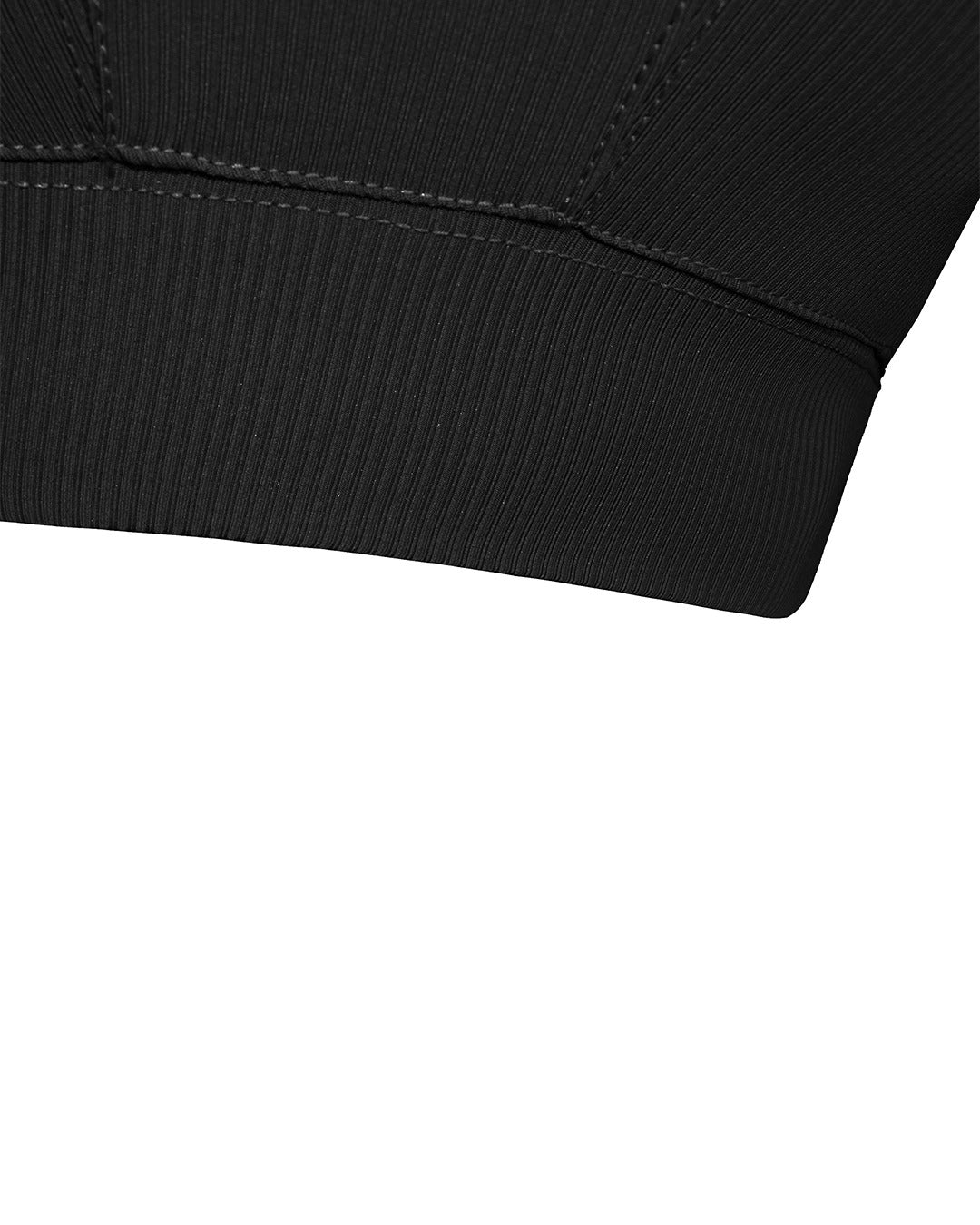Everyday Ribbed Sports Bra - Black
