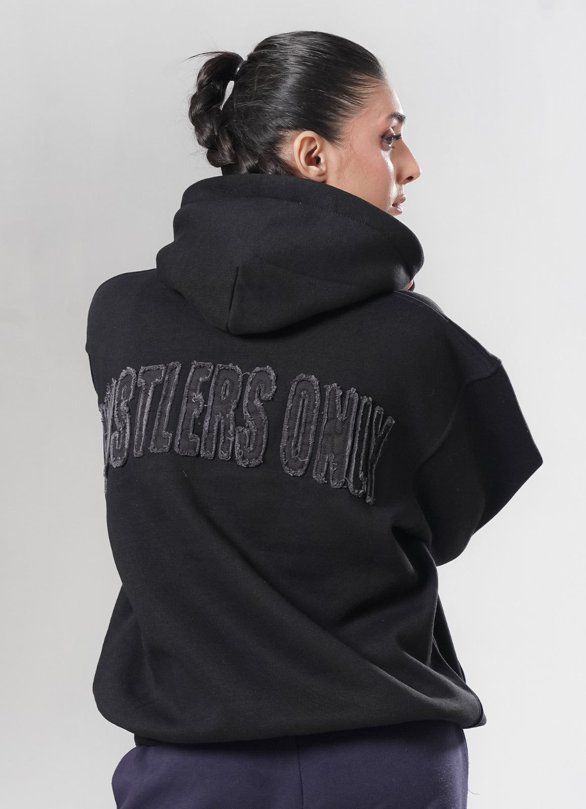 Crude Oversized Hoodie - Black