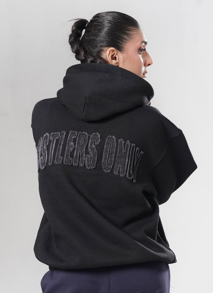 Crude Oversized Hoodie - Black
