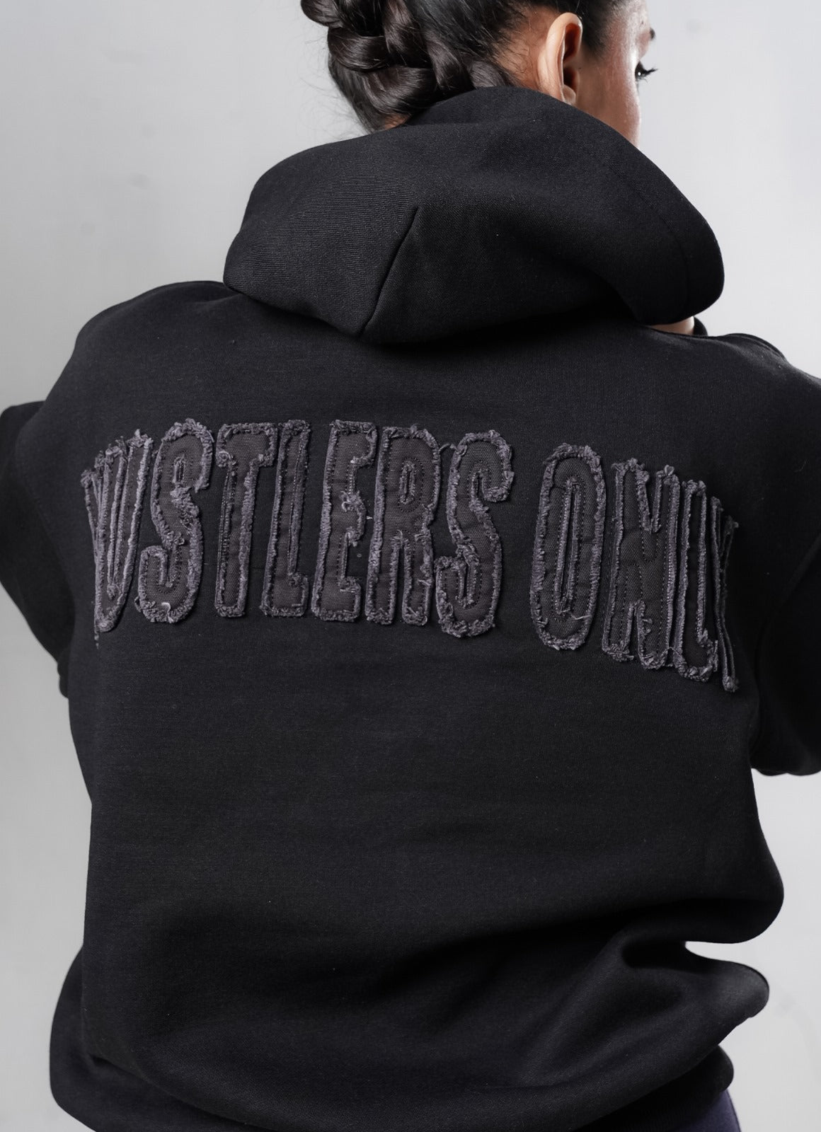 Crude Oversized Hoodie - Black