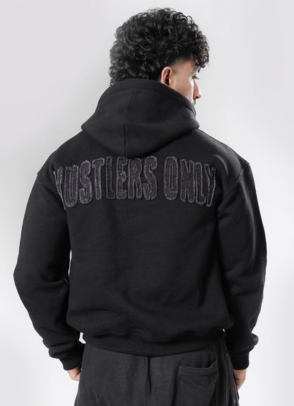 Crude Oversized Hoodie - Black