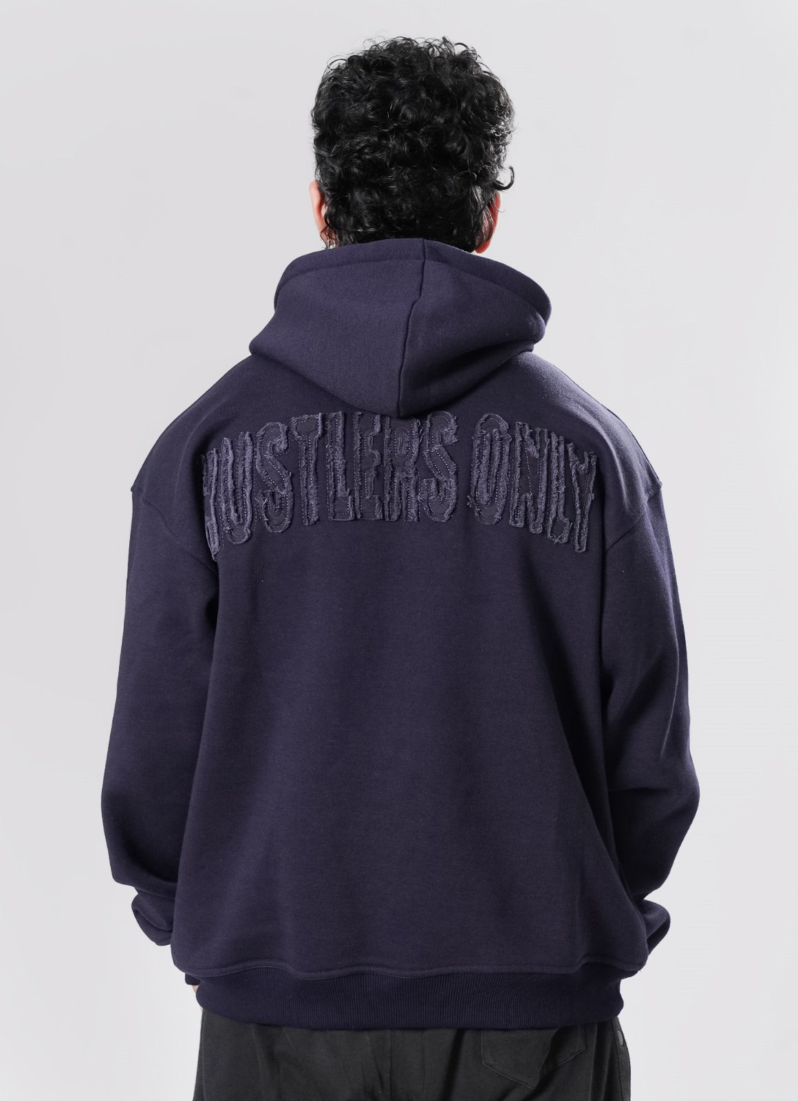 Crude Oversized Hoodie - Navy