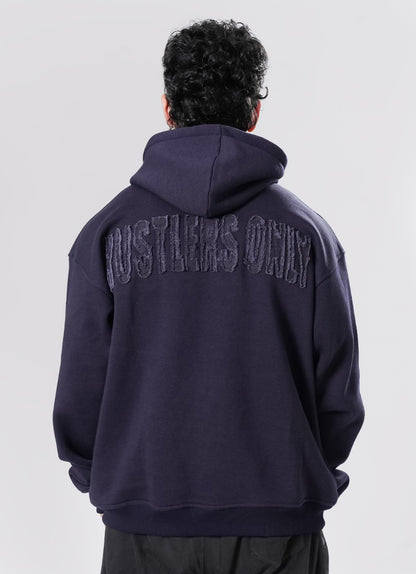 Crude Oversized Hoodie - Navy