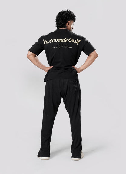 Graffiti Oversized T-Shirt - Black