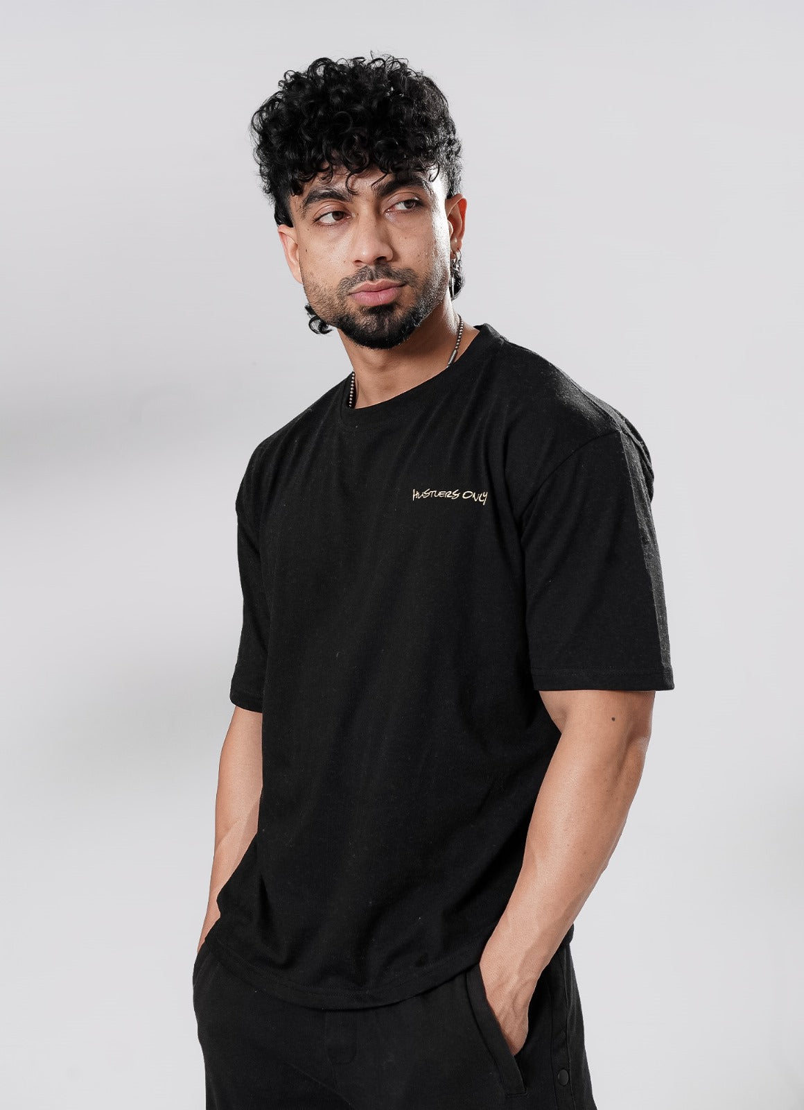 Graffiti Oversized T-Shirt - Black