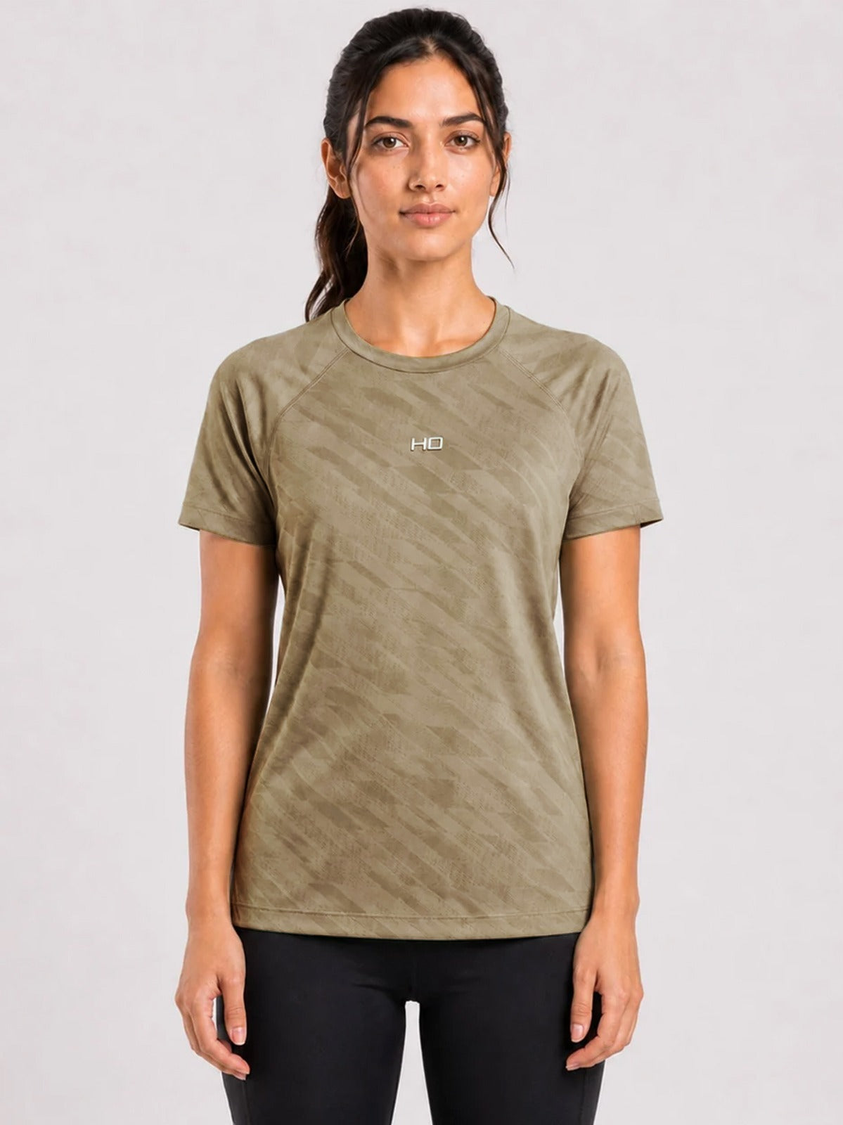 Hybrid Running T-Shirt - Khaki.