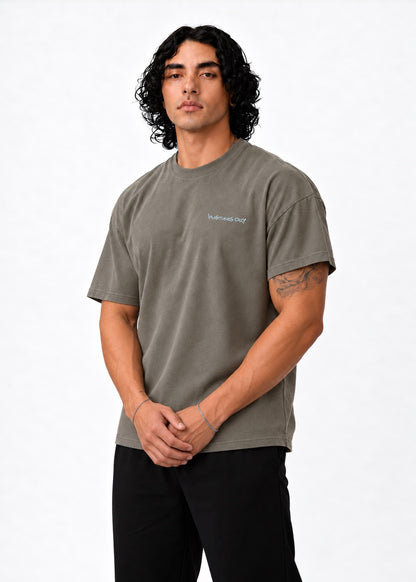 Graffiti Oversized T-Shirt - Grey