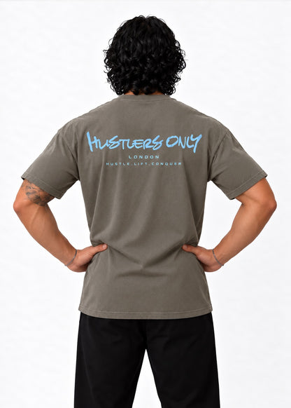 Graffiti Oversized T-Shirt - Grey