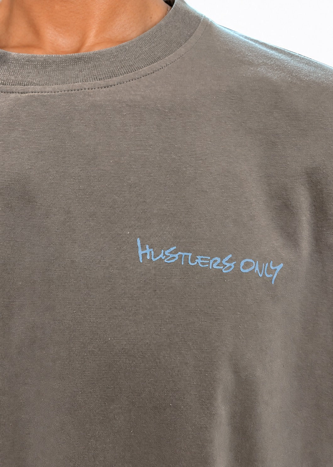 Graffiti Oversized T-Shirt - Grey.