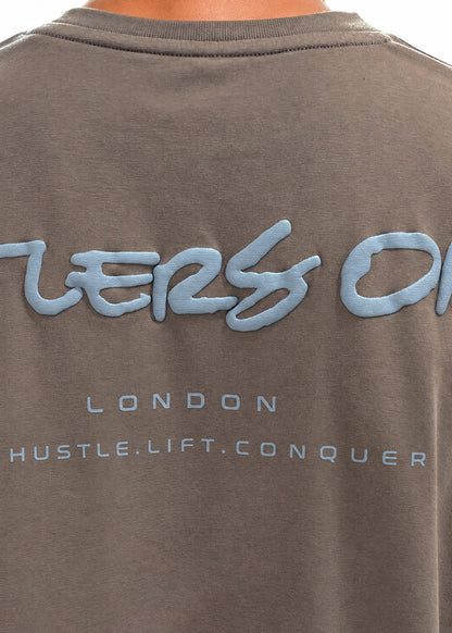 Graffiti Oversized T-Shirt - Grey.
