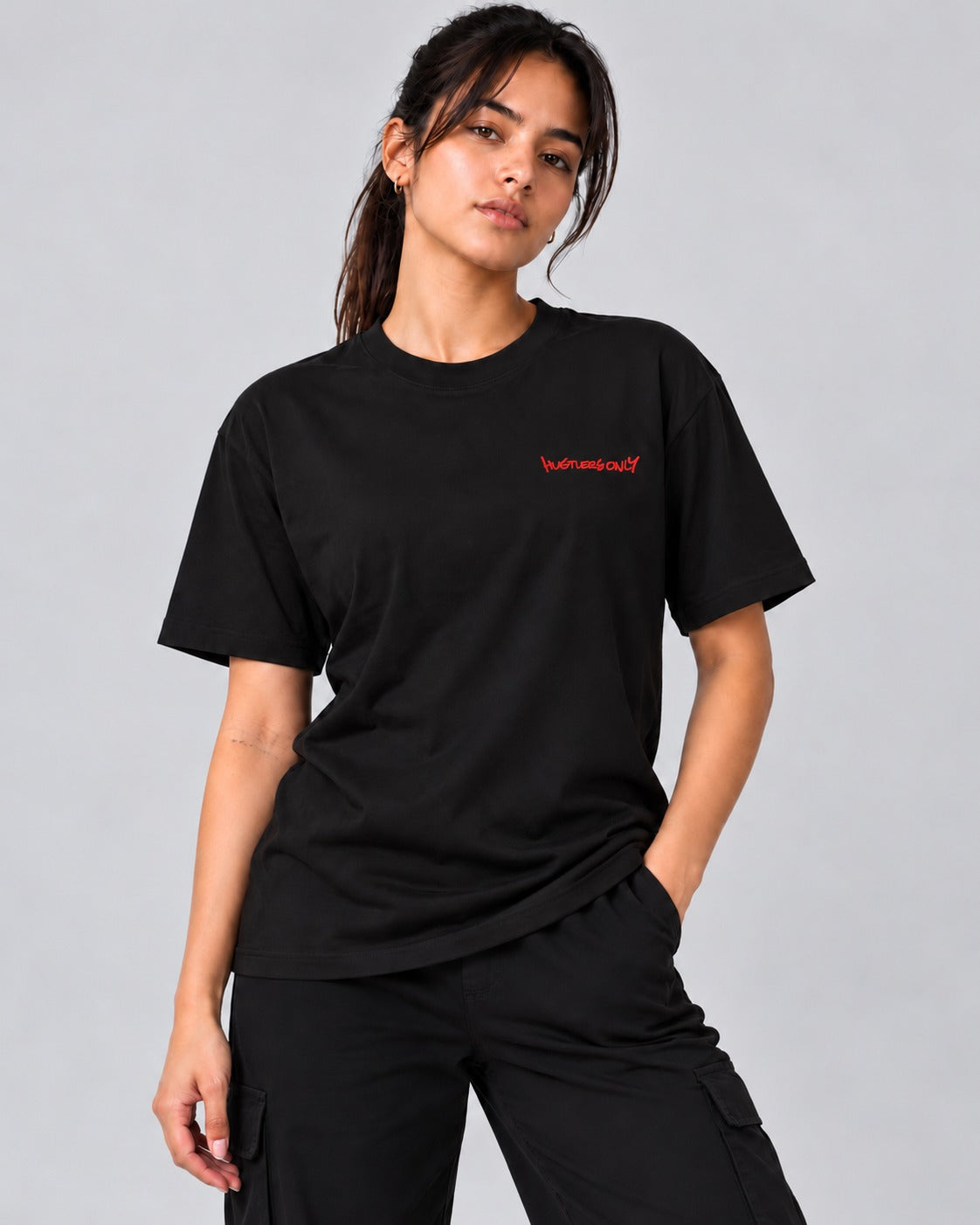 Graffiti Oversized T-Shirt - Red